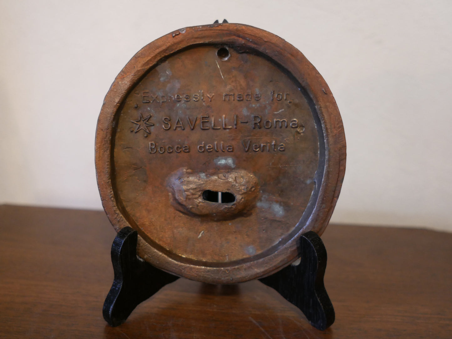 イタリア製 真実の口 ミニチュアレリーフ ブロンズ ローマ