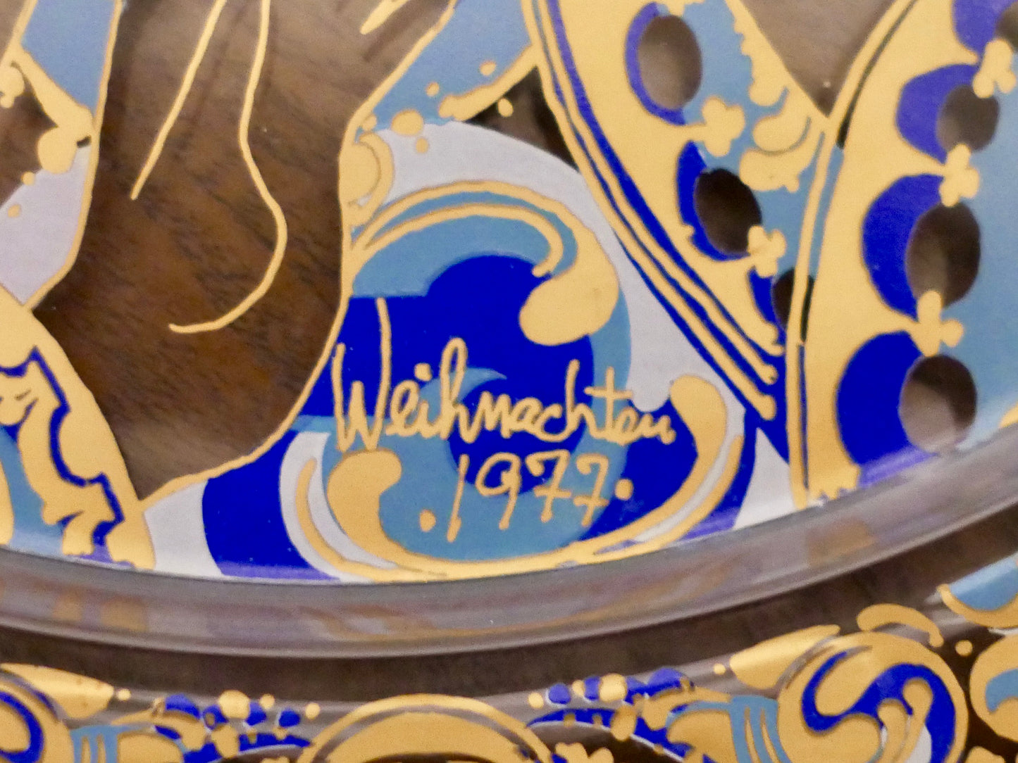 Rosenthal クリスタルクリスマスプレート壁掛け飾り皿 大皿 Bjorn Wiinblad ローゼンタール ドイツ