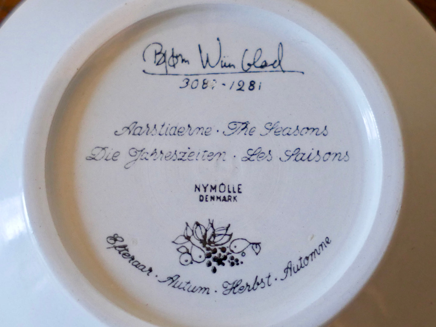 Nymolle【the Seasons】カップ&ソーサー Bjorn Wiinblad ニモール ビヨン・ヴィンブラッド デンマーク 北欧