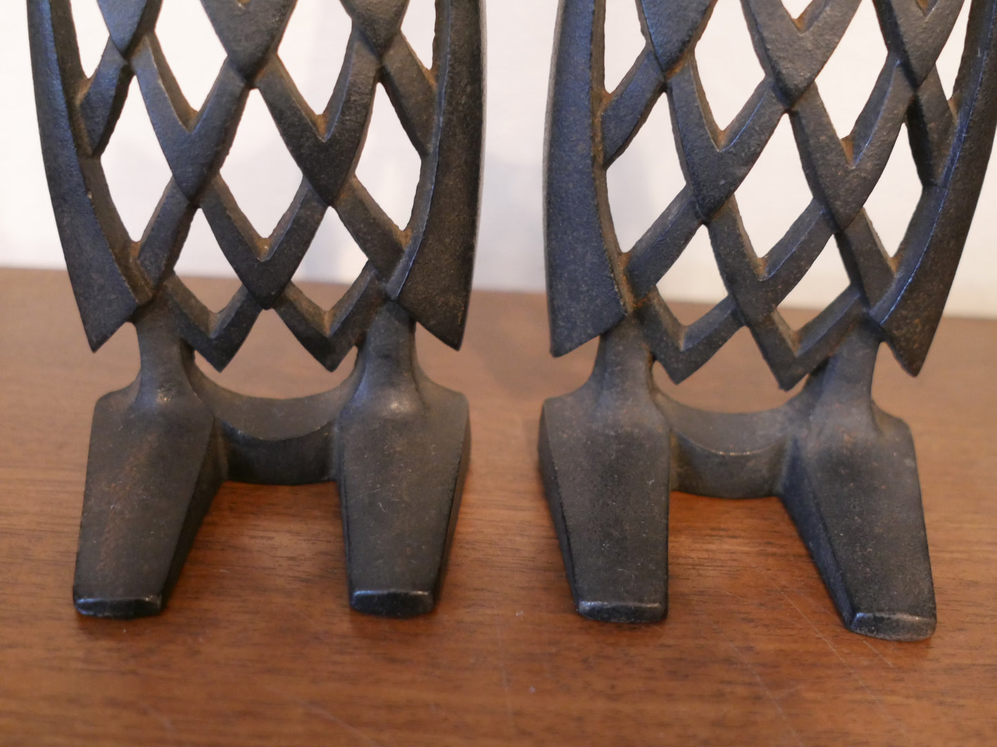 南部鉄器 ミミズクのブックエンド 馬場忠寛 ヴィンテージ 伝統工芸