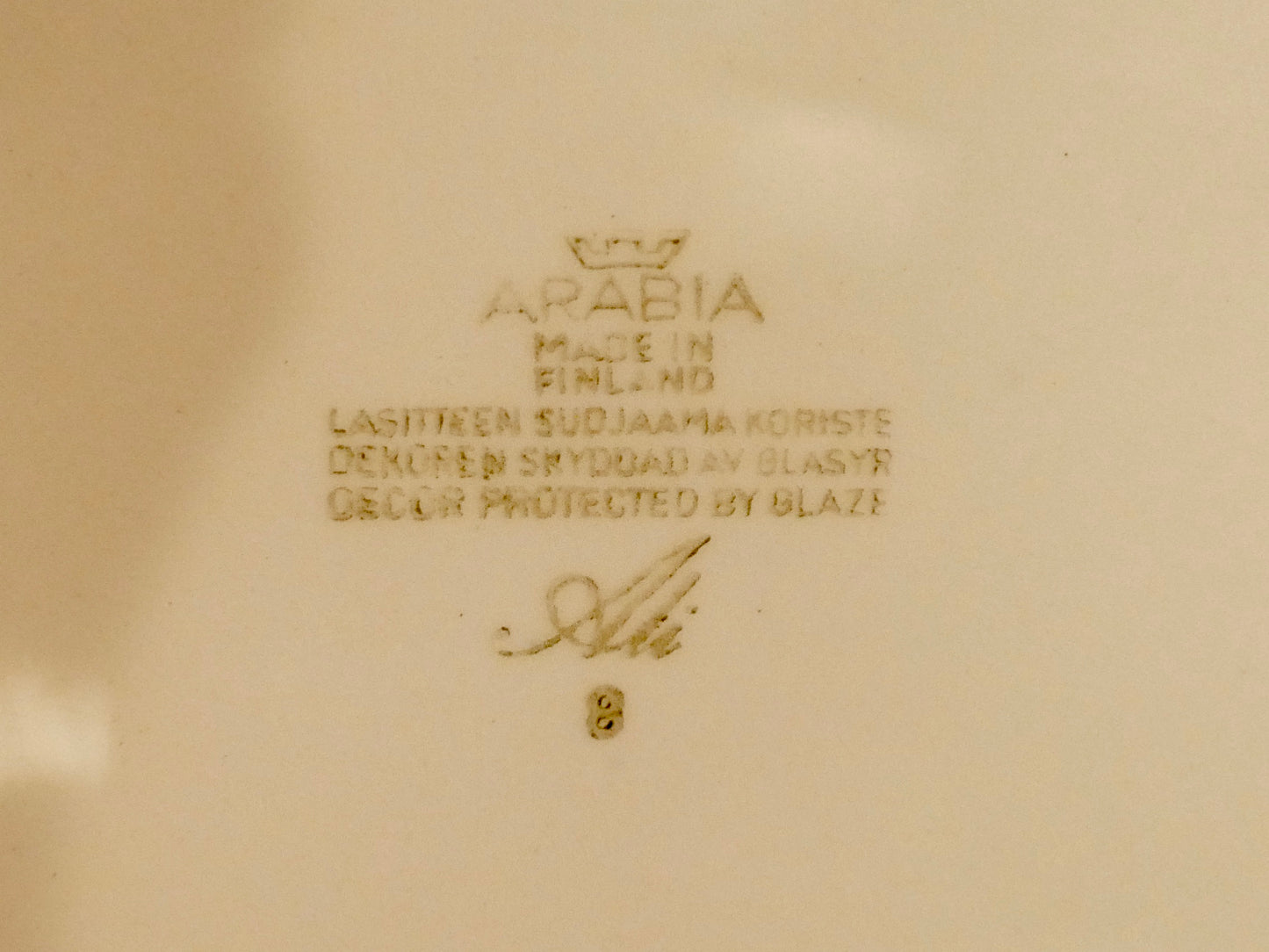 ARABIA【Ali】デミタスカップ&ソーサートリオ ブルー Kaj Franck Raija Uosikkinen アラビア アリ フィンランド 北欧 ヴィンテージ