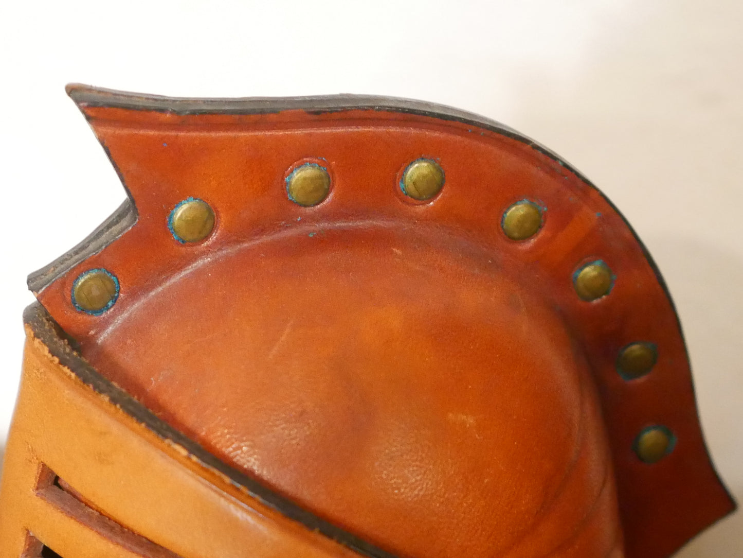 鴻池製作所 騎士 貯金箱 本革 レザー KONOIKE