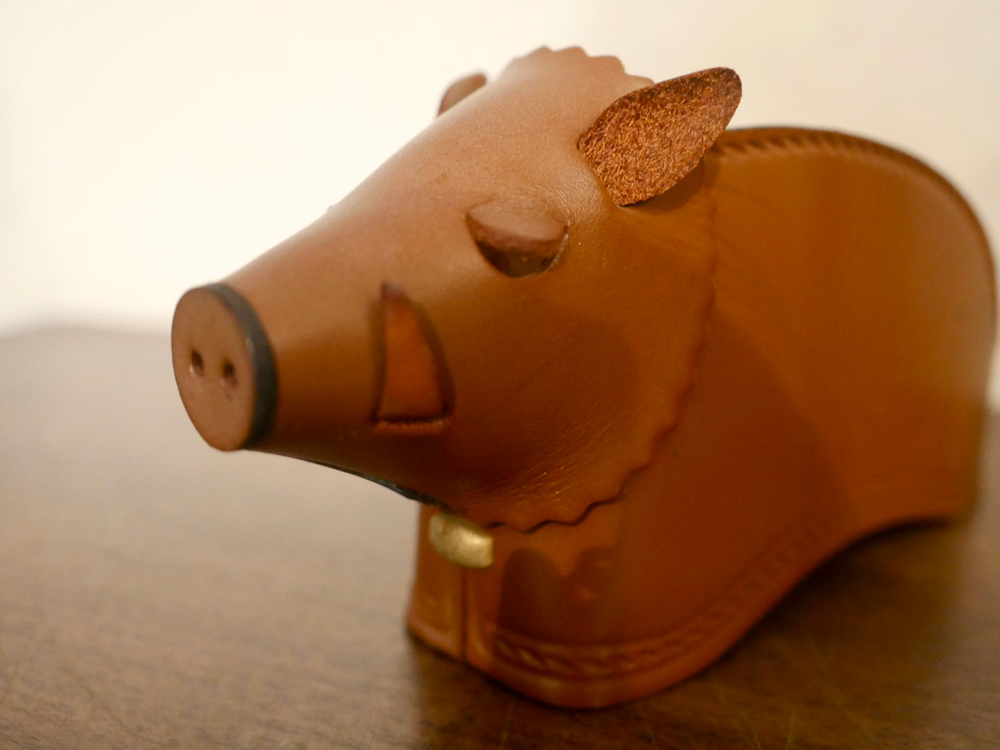 鴻池製作所 いのしし 小物入れ 本革 レザー KONOIKE