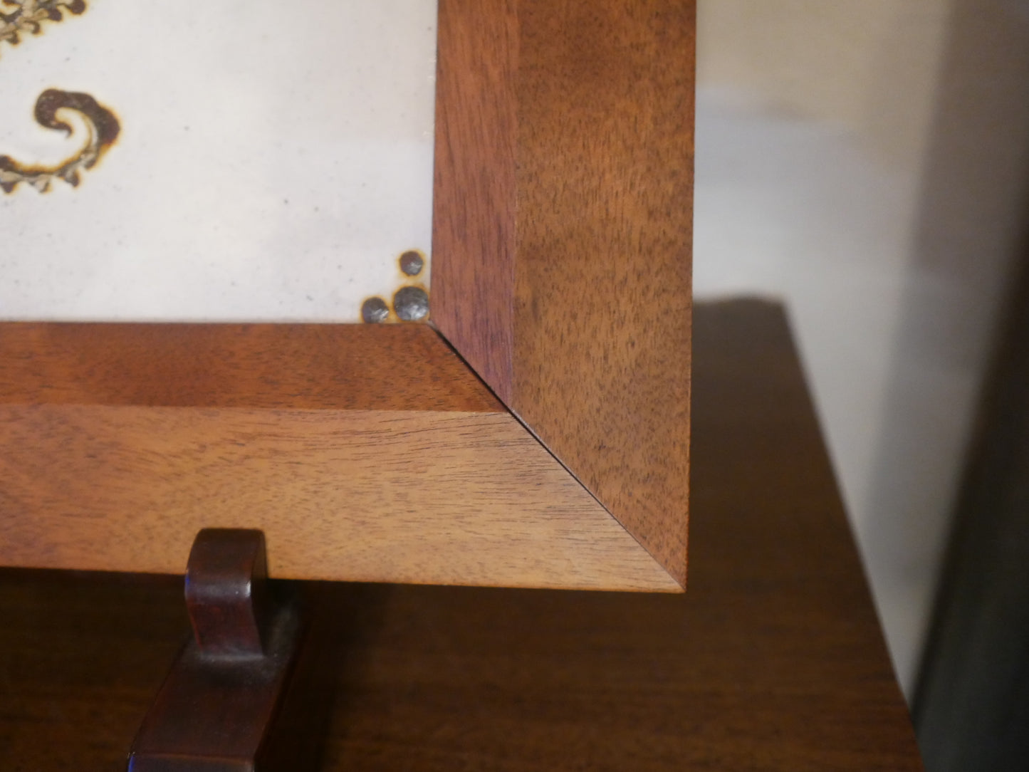 舩木研兒【タツノオトシゴ】スリップウェア 陶板 額入り フォークアート 辰 竜