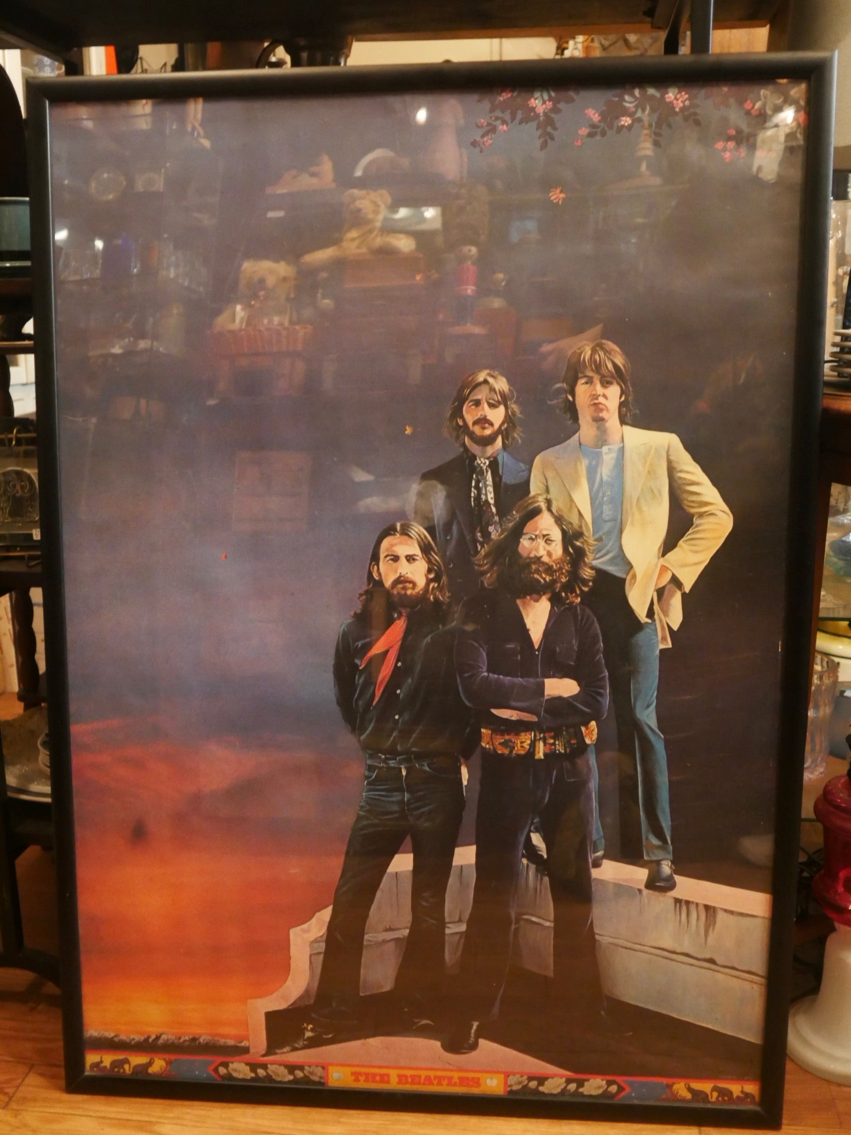 横尾忠則 【The Beatles】大判ポスター 額付き 1973年 – smileantiques