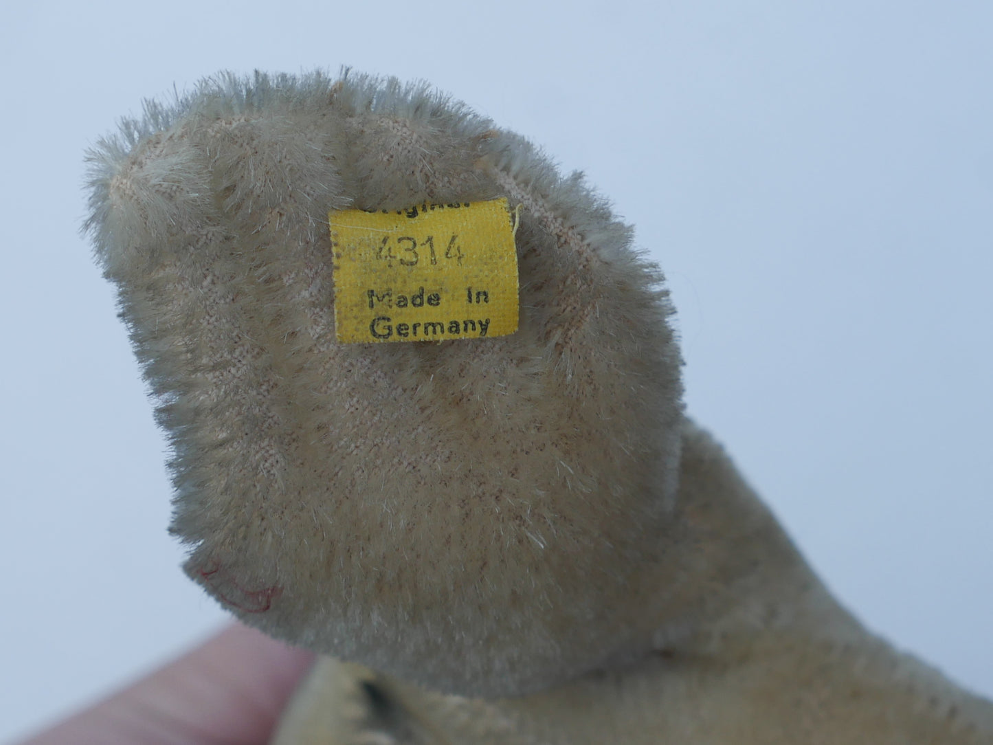 Steiff【Robby】17cm 1959年~1967年代 ヴィンテージ 黄色タグ シルバーボタン シュタイフ ドイツ