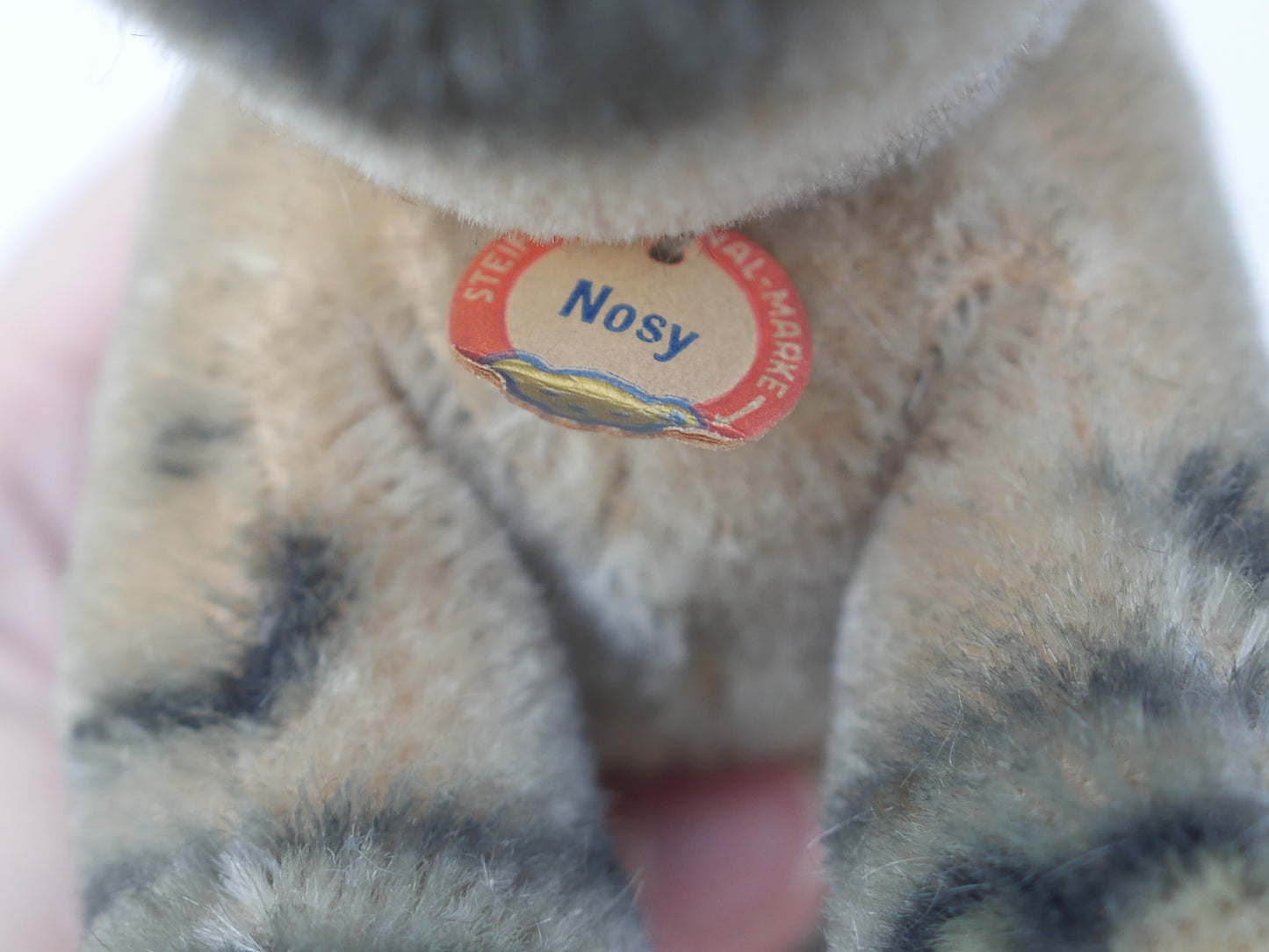 Steiff【Nosy】19cm 1959年~1967年代 ヴィンテージ 黄色タグ シルバーボタン シュタイフ ドイツ
