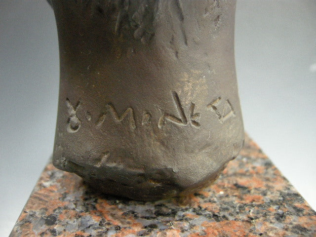 峯田義郎 ブロンズ像 女性像 Y.MINETA