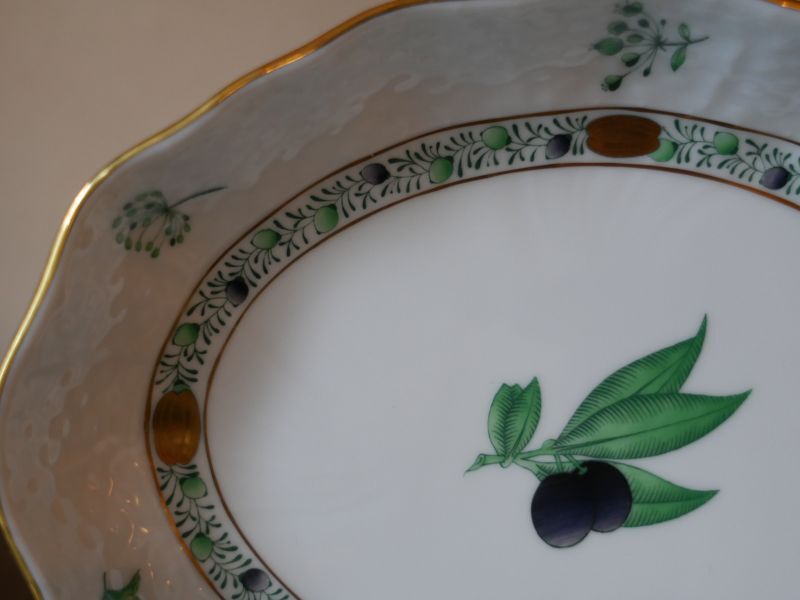 HEREND【アピシウスのハーブ】オーバルディッシュ ヘレンド ハンガリー