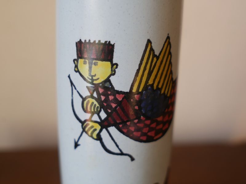 Gustavsberg【Karneval /カーニバル】Stig Lindbergデザイン フラワーベース Vintage