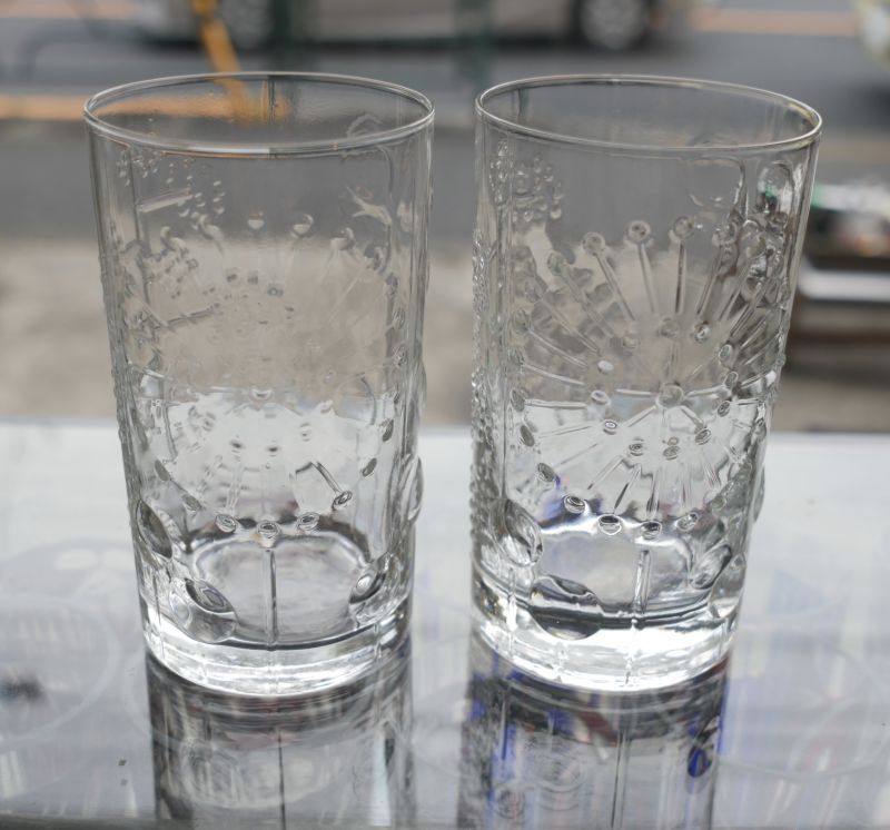 Nuutajarvi【Flora】グラス タンブラー 北欧 ヴィンテージ