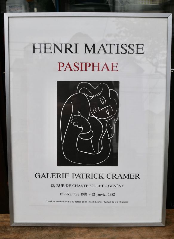 HENRI MATISSE【PASIPHAE】1981年展示会ポスター GALERIE PATRICK