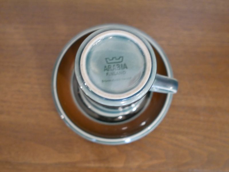 ARABIA【Meri】カップ&ソーサー Ulla Procope アラビア メリ ウラ・プロコッペ フィンランド 北欧 ヴィンテージ