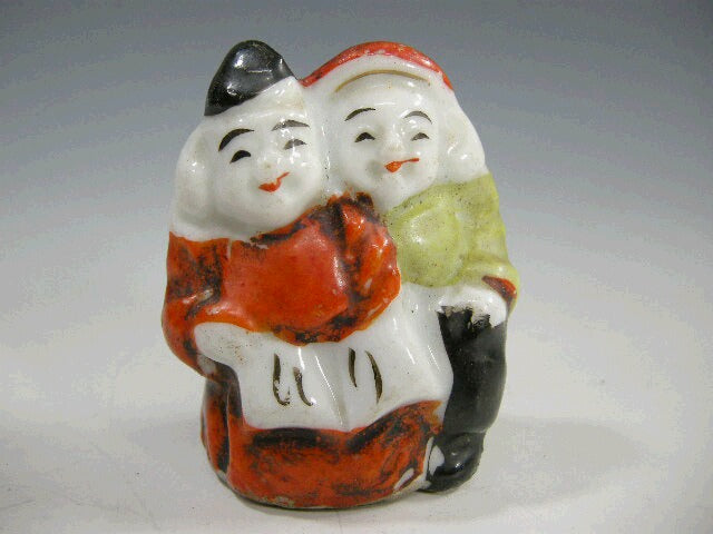 磁器製 恵比寿大黒 水滴 磁器人形 肩くみ