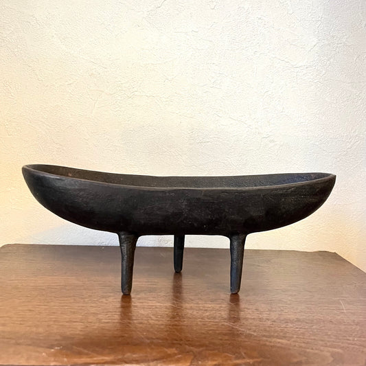 南部鉄器【三つ足水盤】馬場忠寛 花器 鋳物 鋳造 ヴィンテージ 伝統工芸