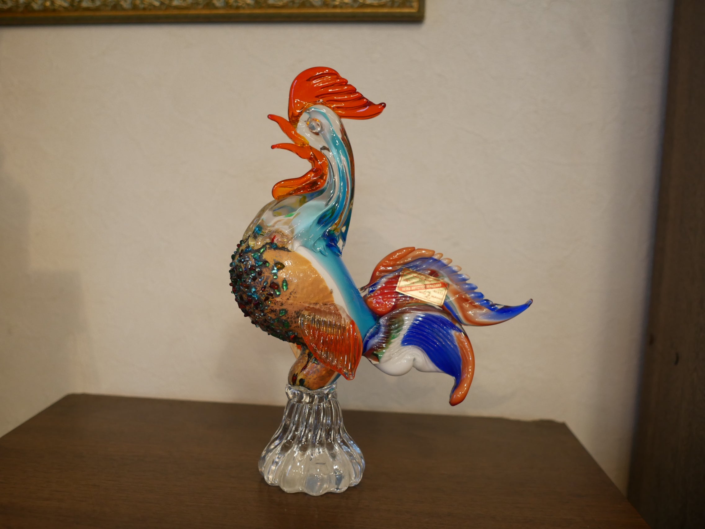 Murano Glass 鳥のオブジェ ヴェネチアンガラス ムラーノガラス イタリア