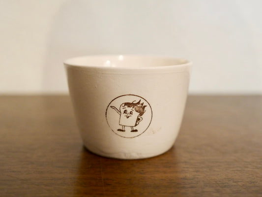 山崎パン製？ 陶器製プリンカップ【C】昭和レトロ Vintage