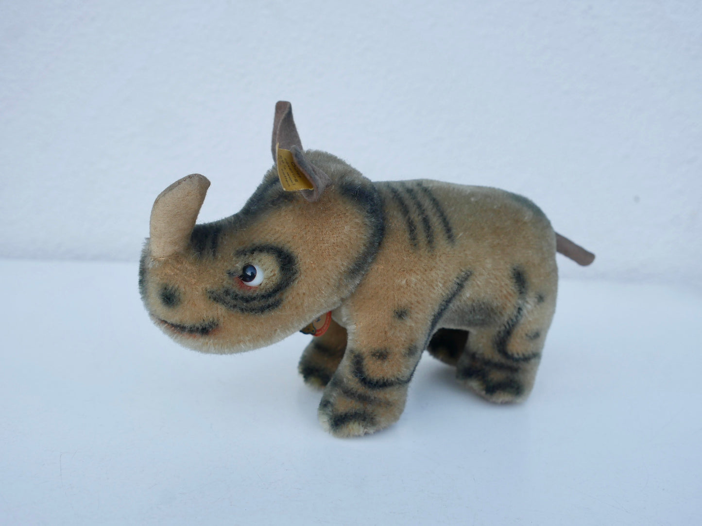 Steiff【Nosy】19cm 1959年～1967年代 ヴィンテージ 黄色タグ シルバーボタン シュタイフ ドイツ