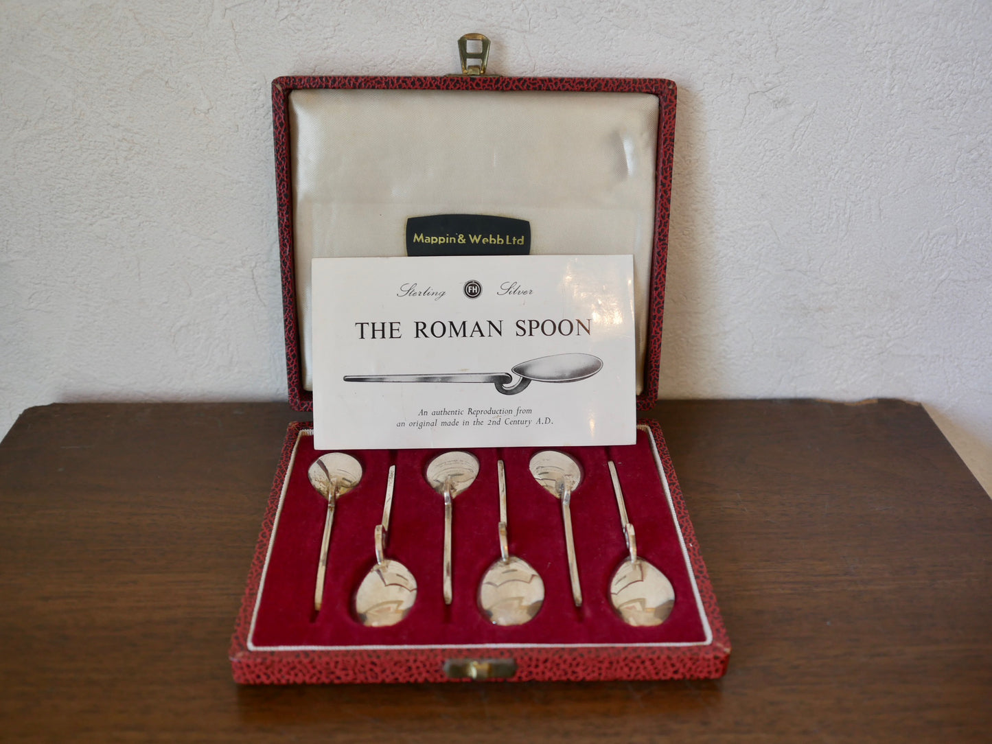 Mappin&Webb【THE ROMAN SPOON】コーヒースプーン5本セット Francis Howard社 1973年頃 マッピン＆ウェッブ 英国 スターリングシルバー