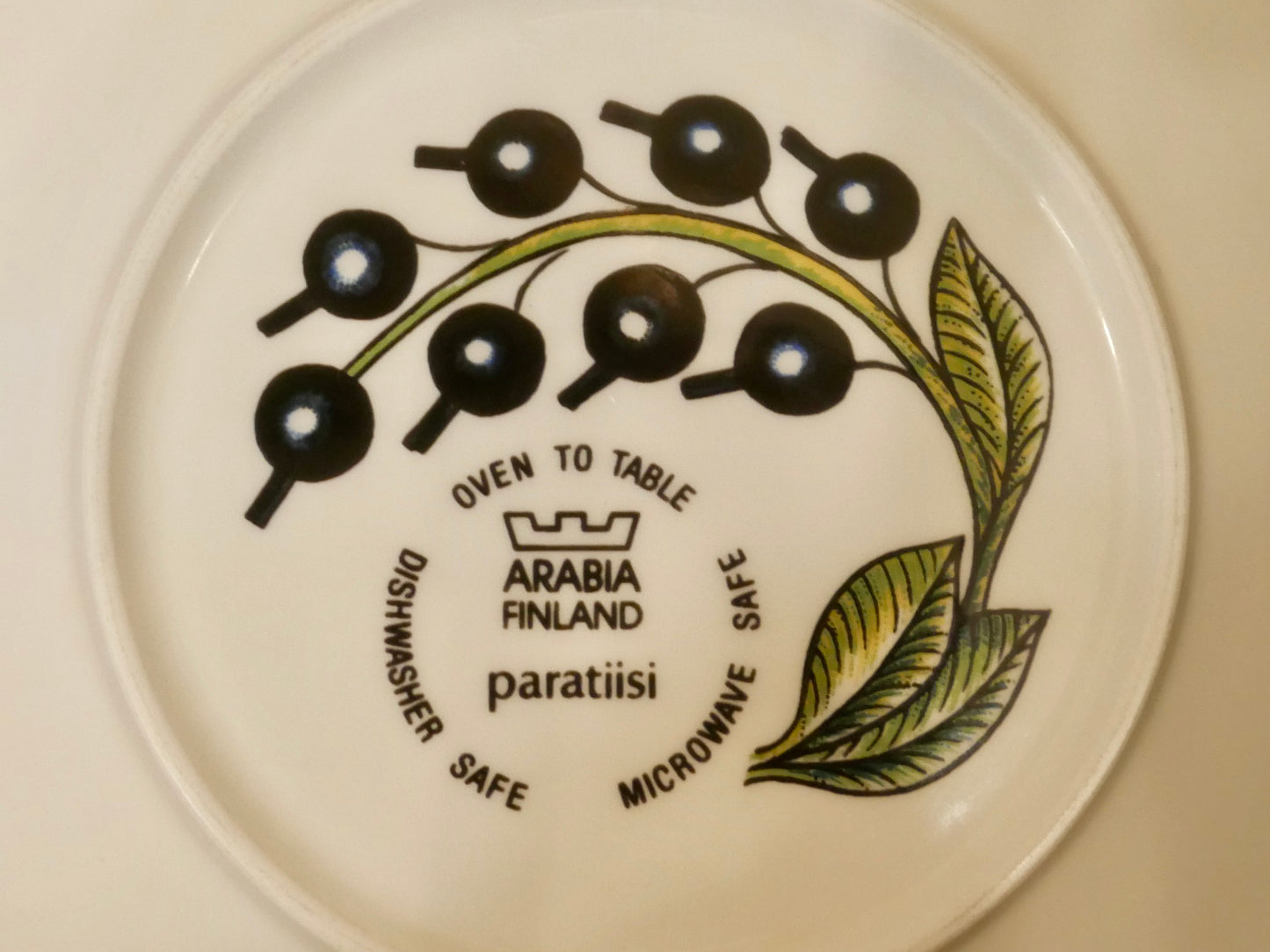ARABIA【paratiisi】16.5cm プレート Birger Kaipiainen アラビア パラティッシ フィンランド 北欧 ヴィンテージ