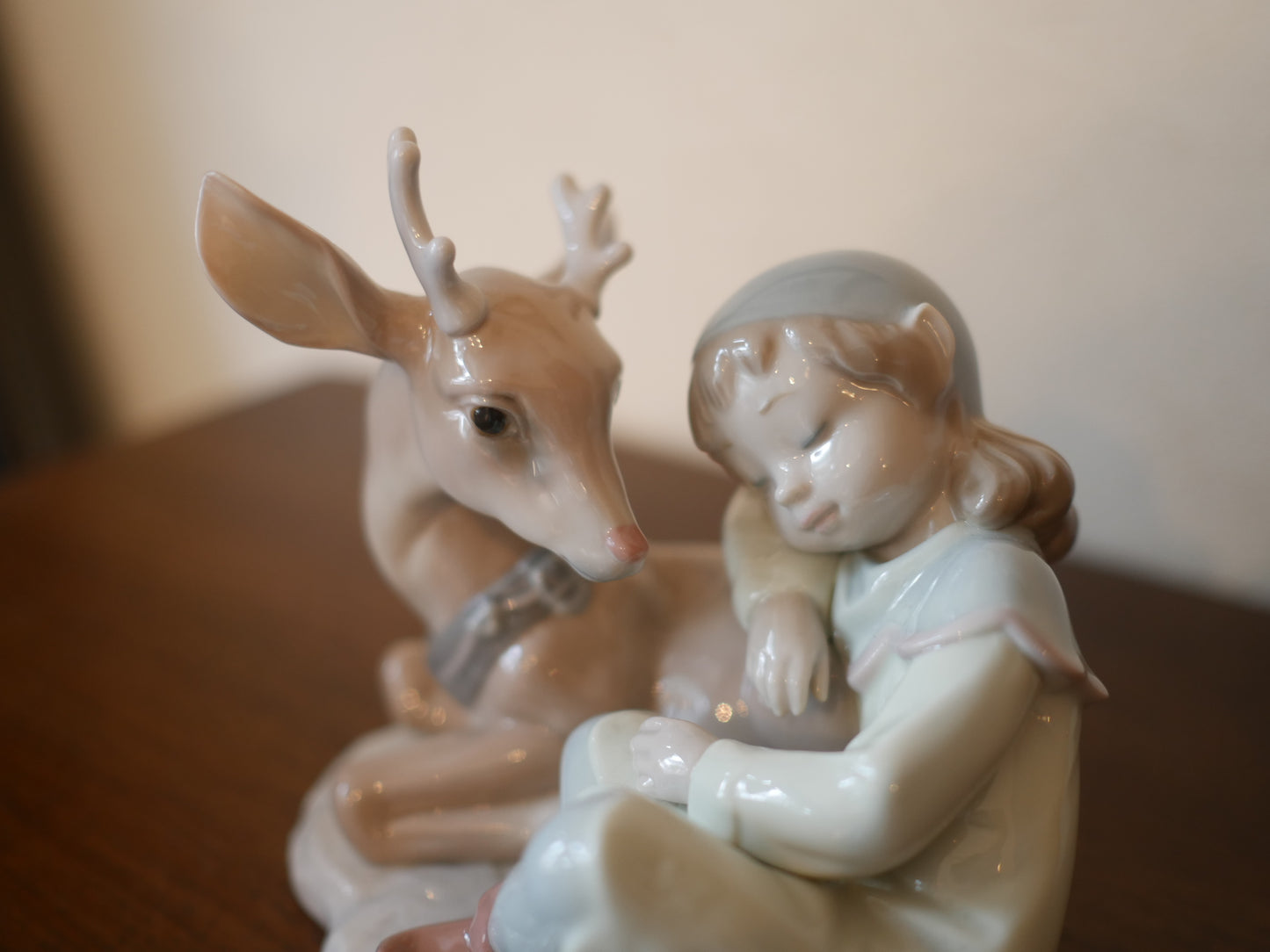 LLADRO【トナカイと妖精】フィギュリン 2004年 Santa’s Magical Workshop リヤドロ 絶版 美品