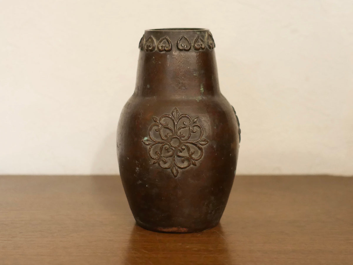 人間国宝 香取正彦作 銅花入 鋳金工芸作家 – smileantiques