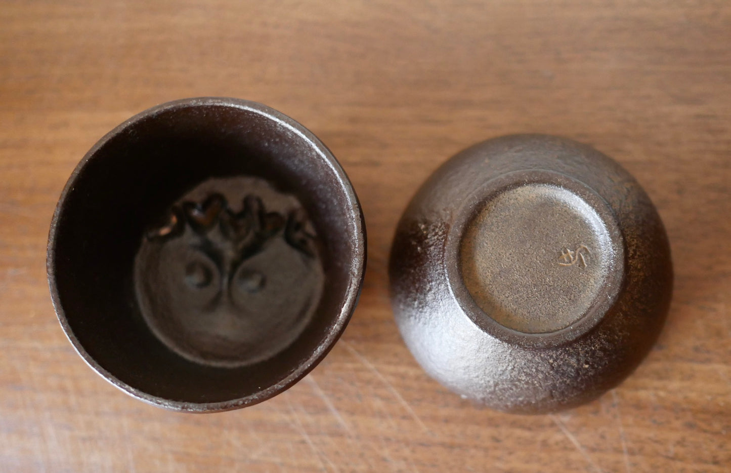 南部鉄器【慧】馬場忠寛作 香炉 香立てフクロウ 鋳鉄