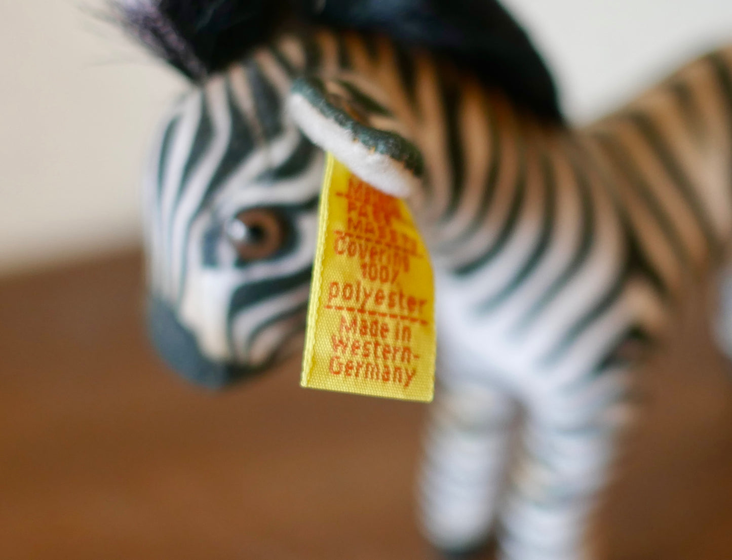 Steiff【Zebra Zoelle】16m ヴィンテージ シュタイフ ドイツ ゼブラ