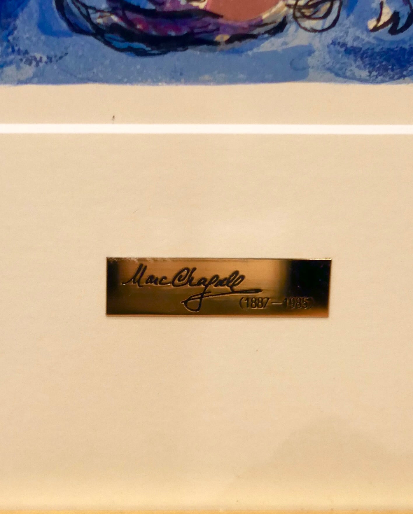 マルク・シャガール【ダン族】リトグラフ Marc Chagall 証明書付き