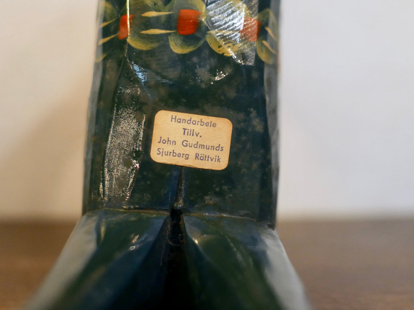 スウェーデン John Gudmunds【ダーラナホース グリーン】大 ヴィンテージ