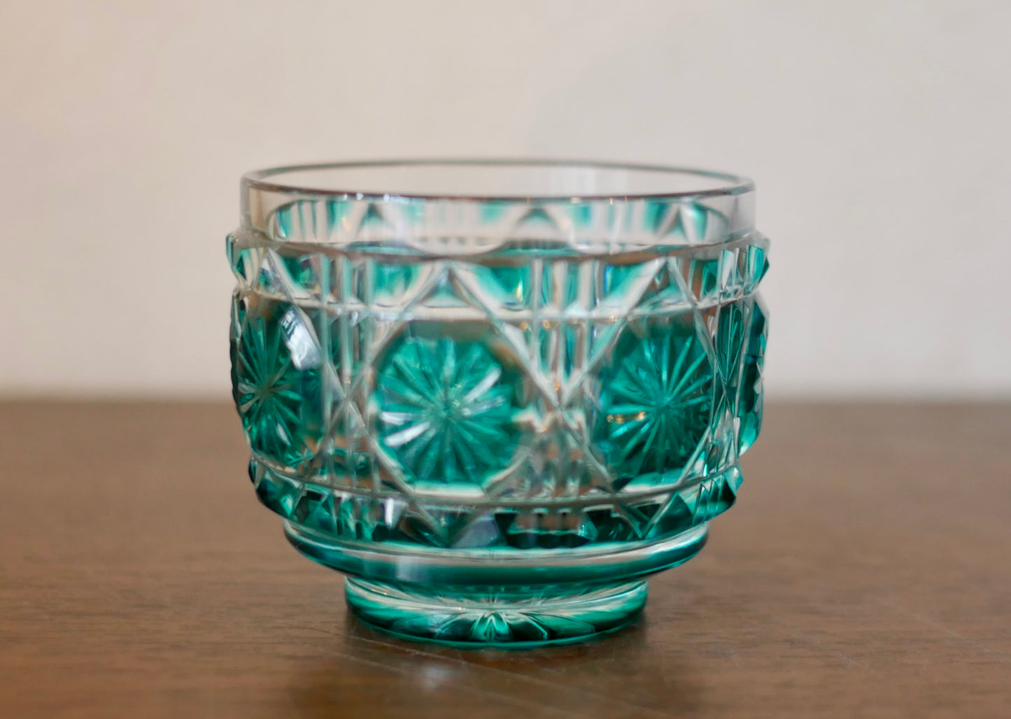 薩摩切子 猪口 クリスタルガラス