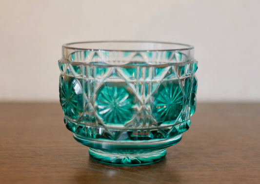 薩摩切子 猪口 クリスタルガラス