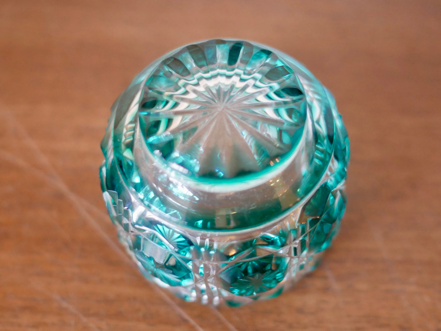 薩摩切子 猪口 クリスタルガラス