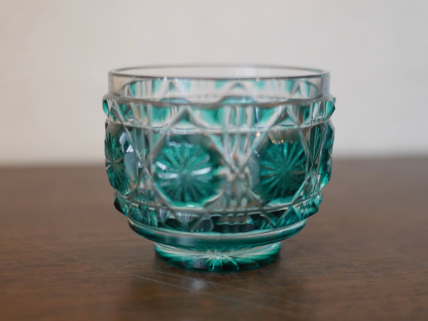 薩摩切子 猪口 クリスタルガラス