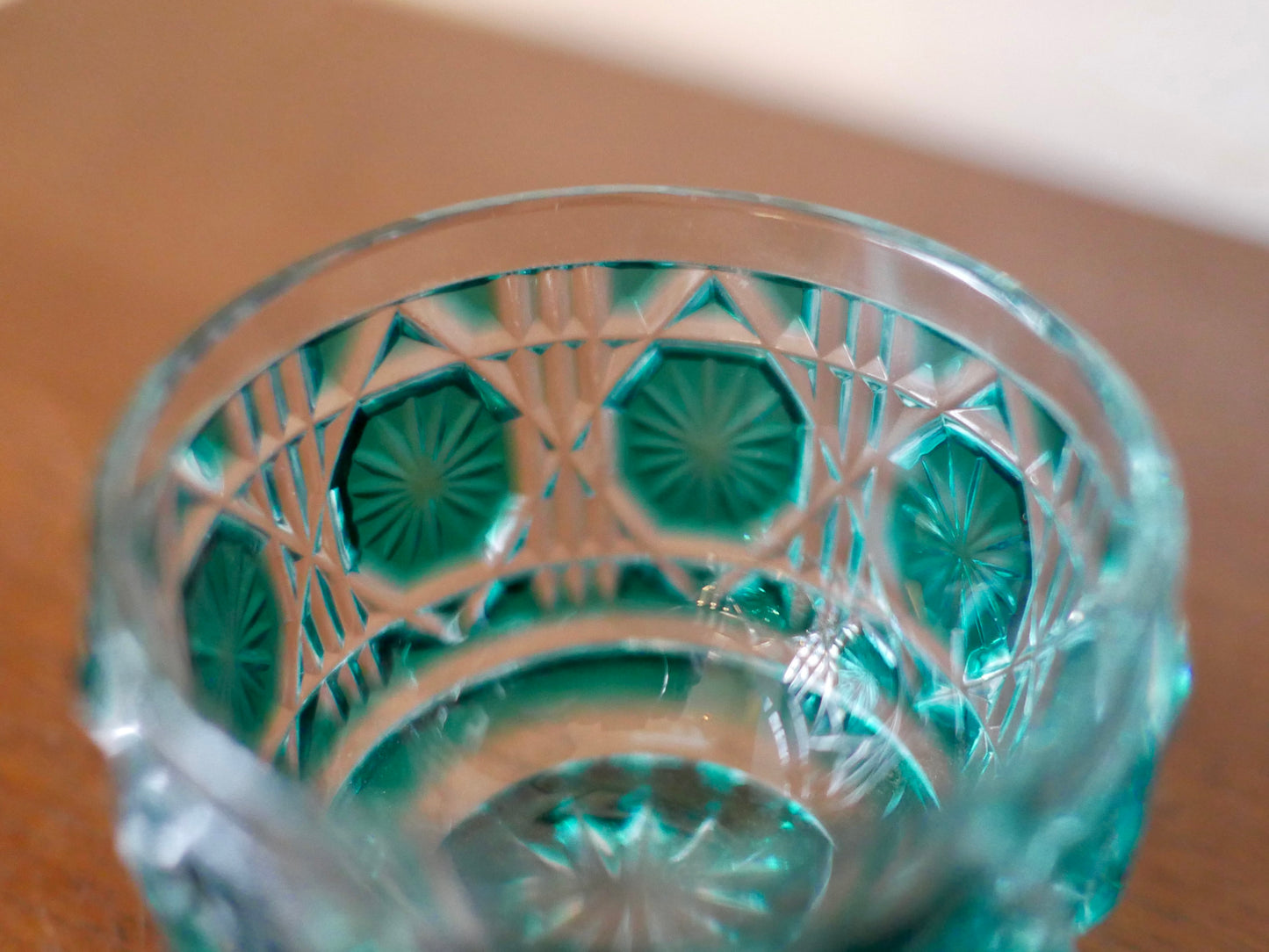 薩摩切子 猪口 クリスタルガラス