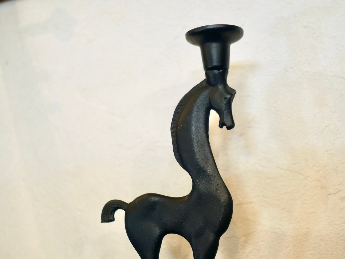 南部鉄器 馬 燭台 キャンドルスタンド