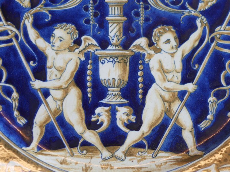 飾皿　大皿　壁掛けプレート　女性像　ヴィーナス　ヨーロッパ　３５cm