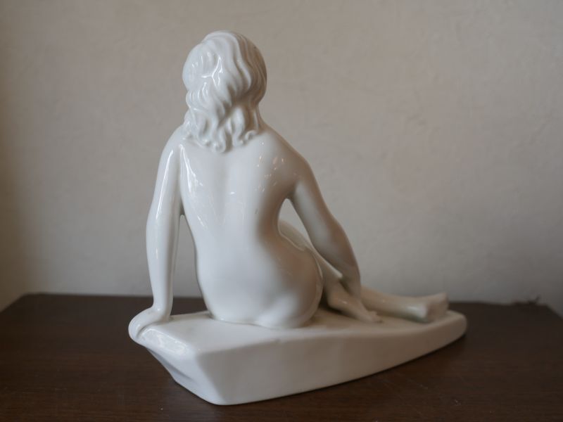 大倉陶園 裸婦像 フィギュリン OKURA ART CHINA 白磁 オブジェ