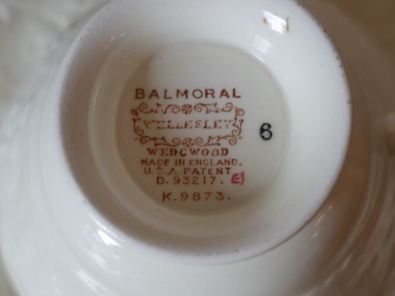 WEDGWOOD【Wellesley Balmoral】カップ＆ソーサートリオ ウェズリーバルモラル 1930年代