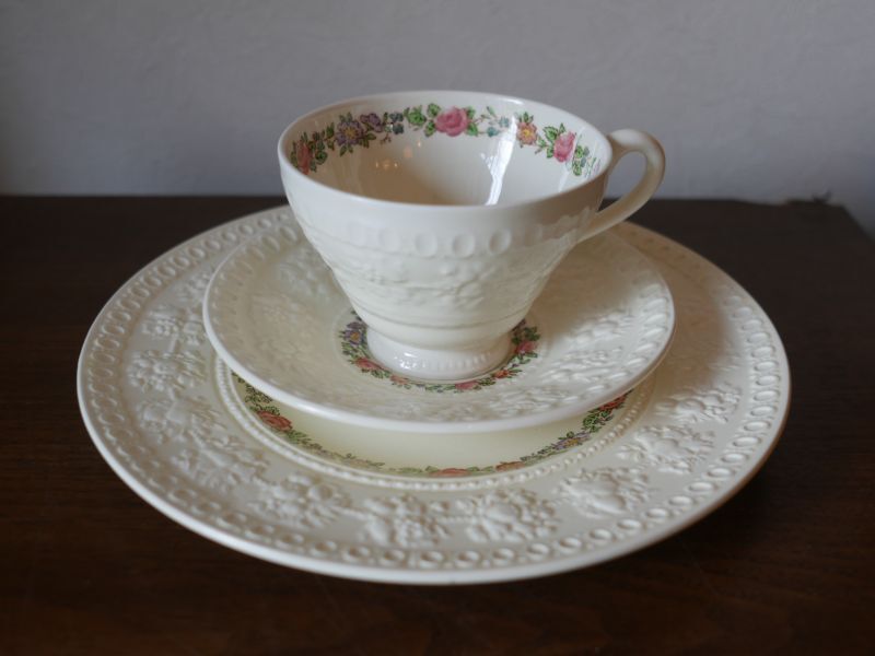 WEDGWOOD【Wellesley Balmoral】カップ＆ソーサートリオ ウェズリーバルモラル 1930年代