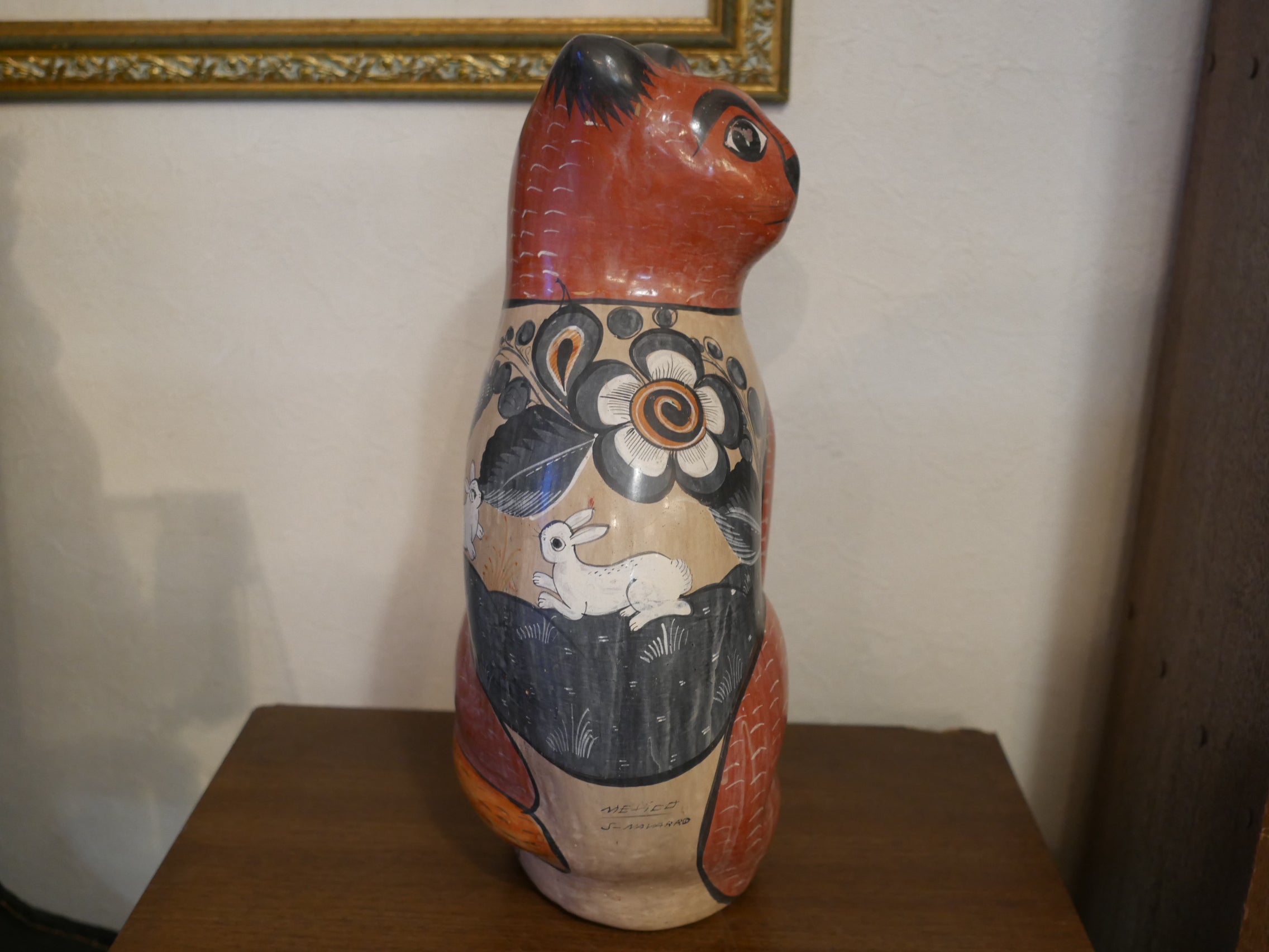メキシコ民芸品 トナラ焼 猫の置き物 Mexico 民藝 – smileantiques